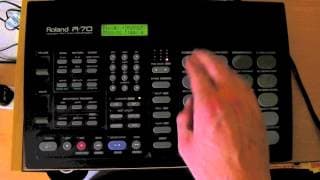 Roland R70 Drum Machine Demo