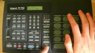 Roland R70 Drum Machine Tutorial pt. 2